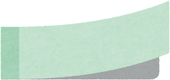 Illustration of a Light Green Horizontal Post-it Note