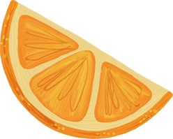 Cute Impasto Food Orange